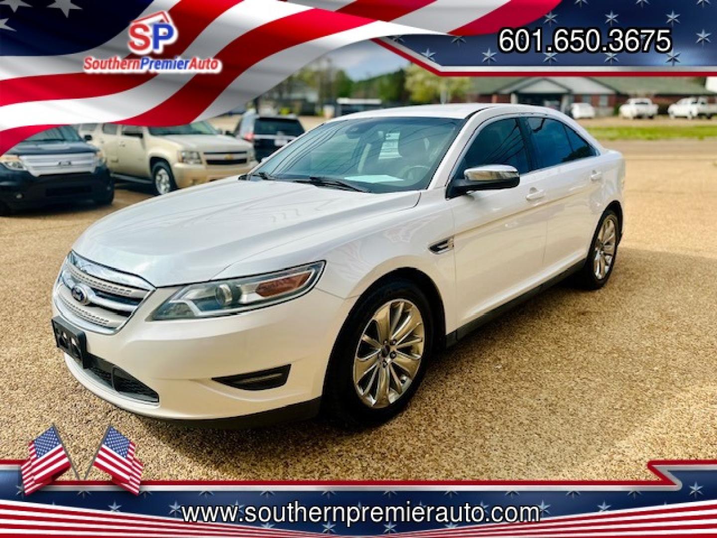 2011 WHITE FORD TAURUS LIMITED (1FAHP2FW6BG) , located at 922 W. Beacon St., Philadelphia, MS, 39350, (601) 650-3675, 32.770447, -89.127151 - Photo#2